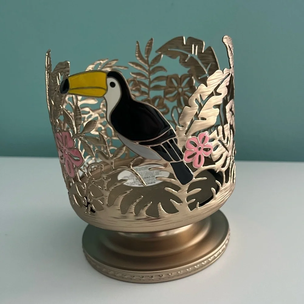 Bath And Body Works Tropical Toucan Safari 3 Wick Candle Holder